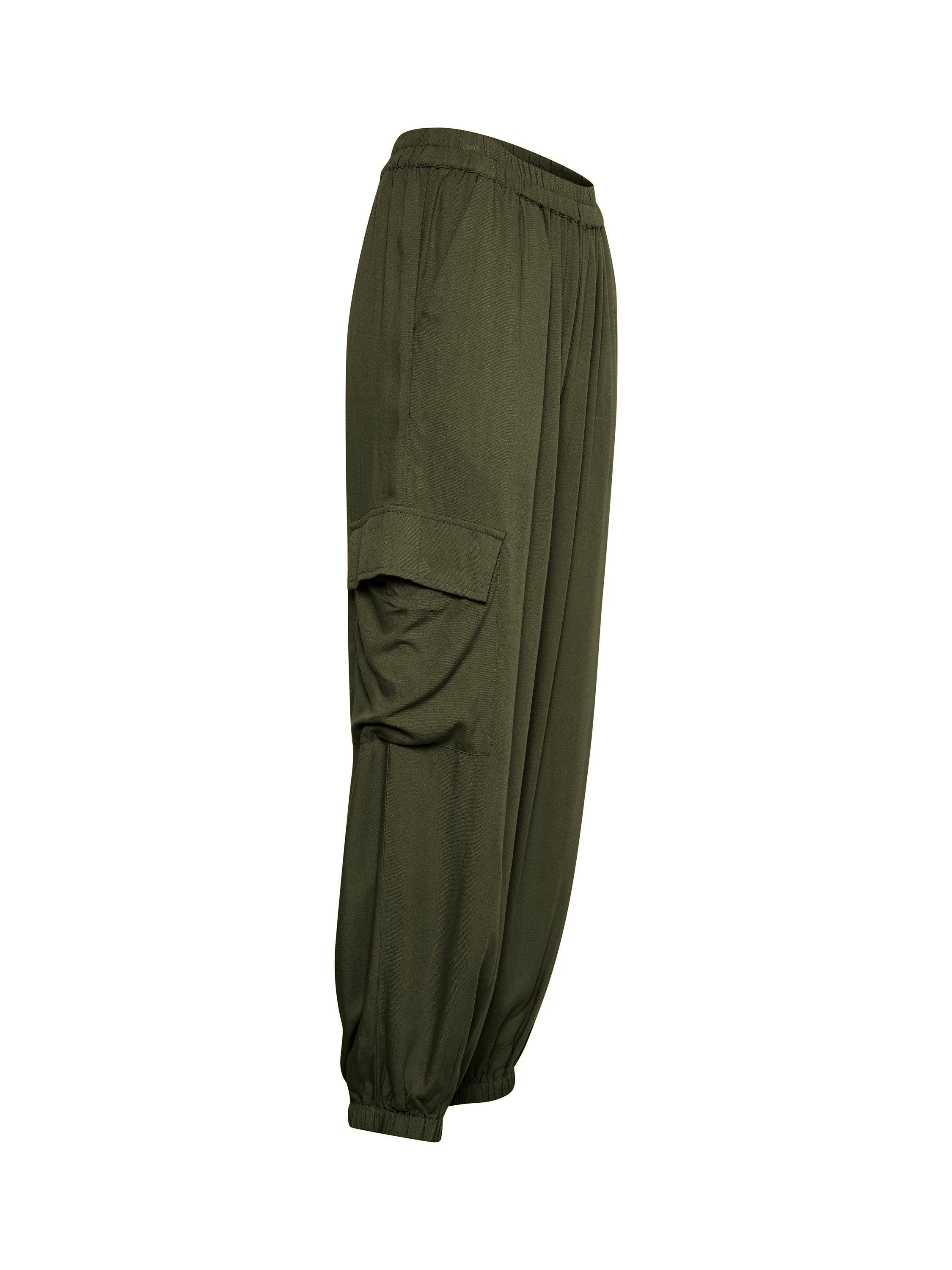 Product image 8 of 8, which shows Saint Tropez Dorra Wide Leg Cargo Trousers, Musk, XL