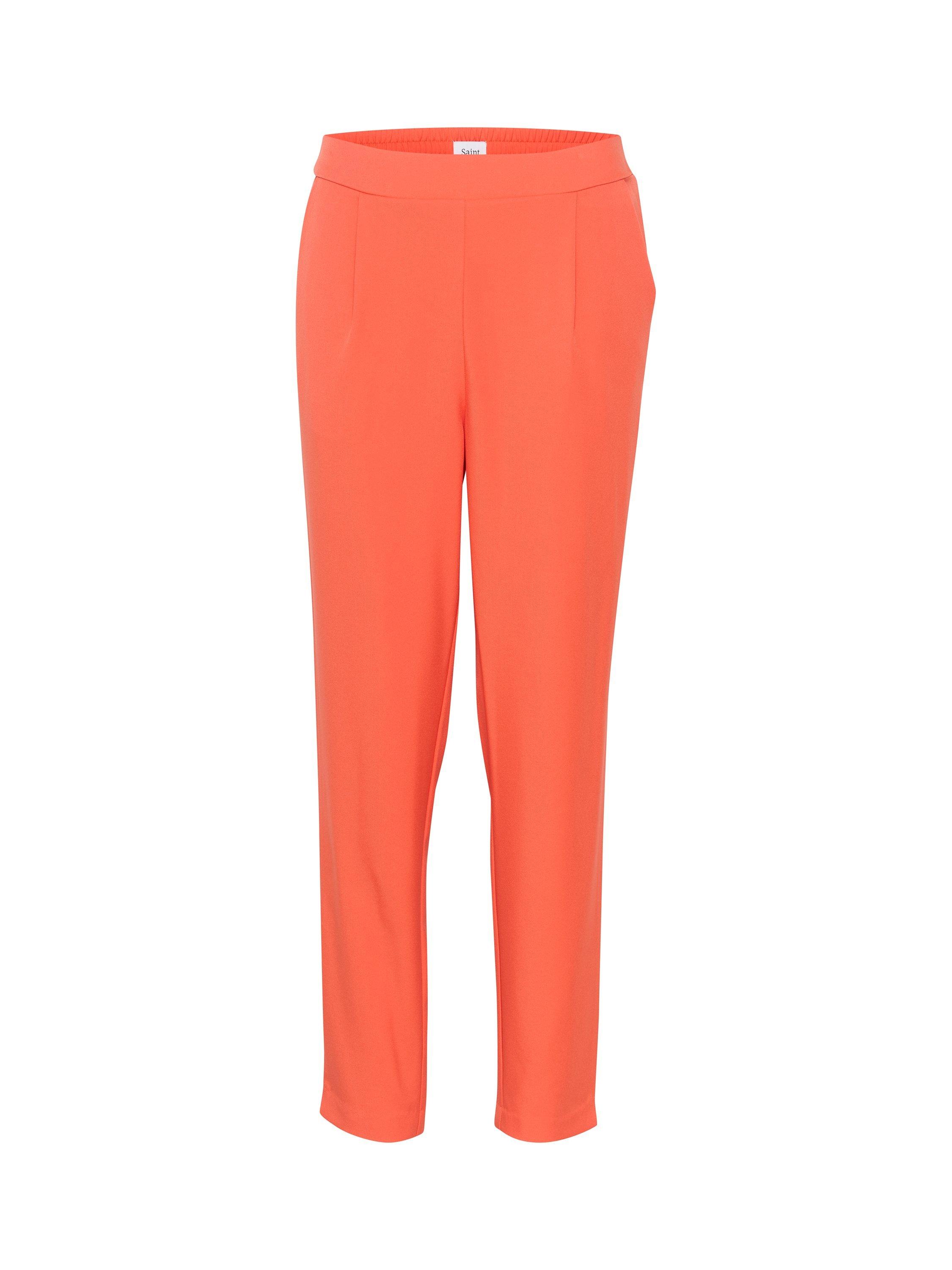 Product image 5 of 6, which shows Saint Tropez Celest Elasticated Waist Trousers, Tigerlily, S