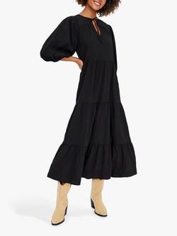 Saint Tropez Damaris Midi Tiered Dress, Black