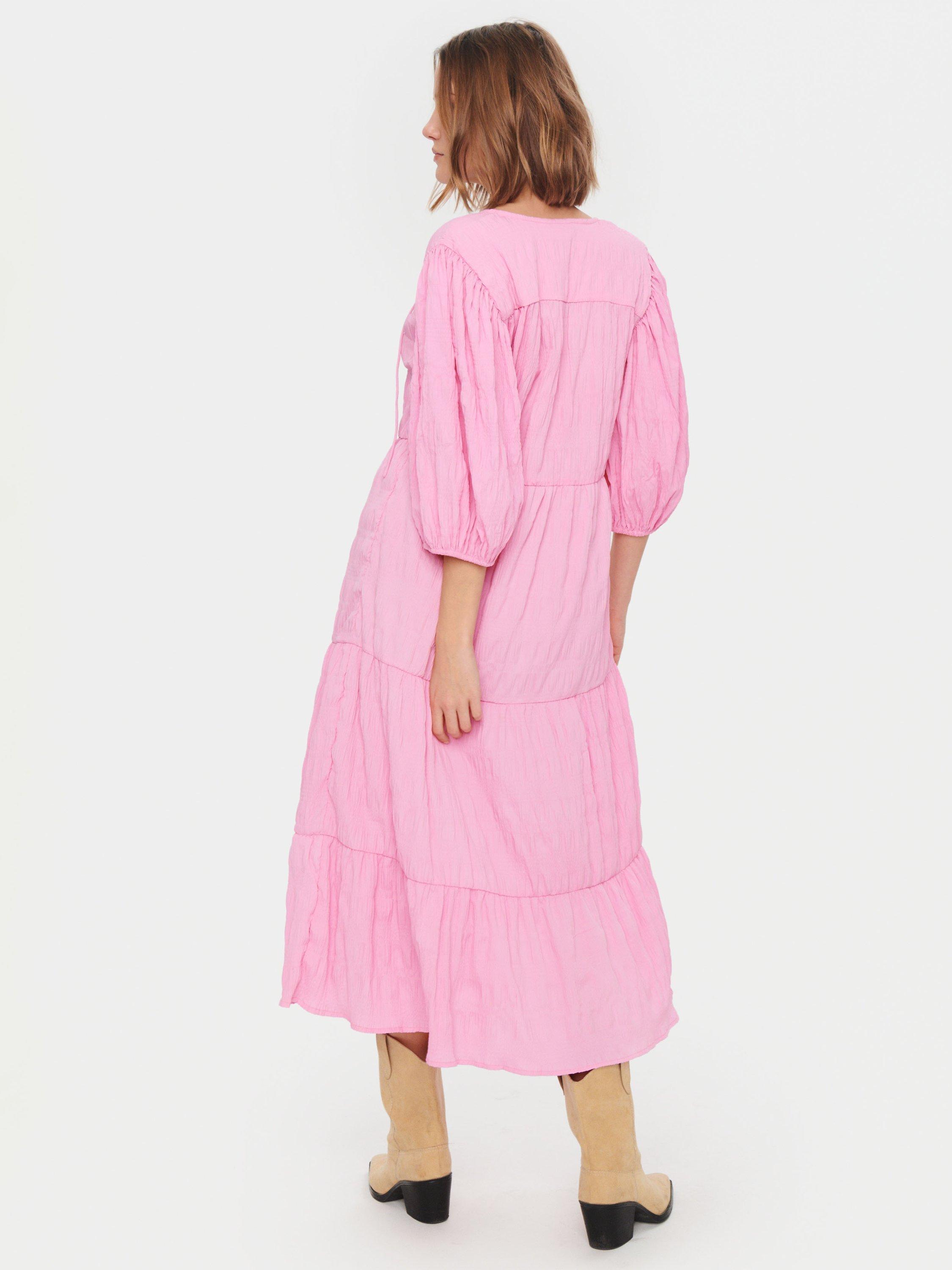 Product image 2 of 7, which shows Saint Tropez Damaris Midi Tiered Dress, Bonbon, S