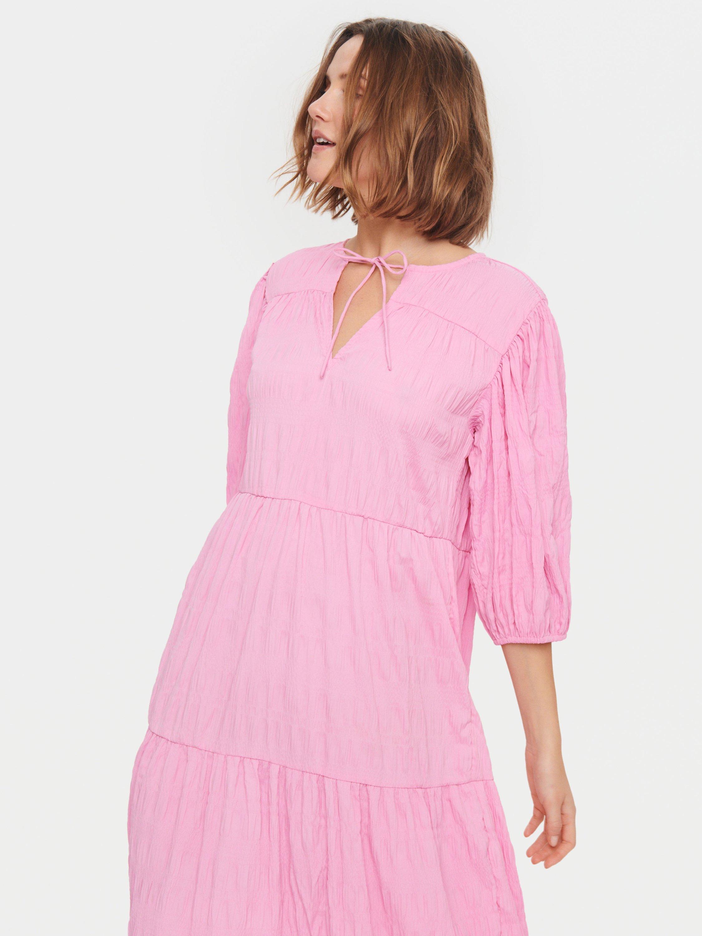 Product image 4 of 7, which shows Saint Tropez Damaris Midi Tiered Dress, Bonbon, S