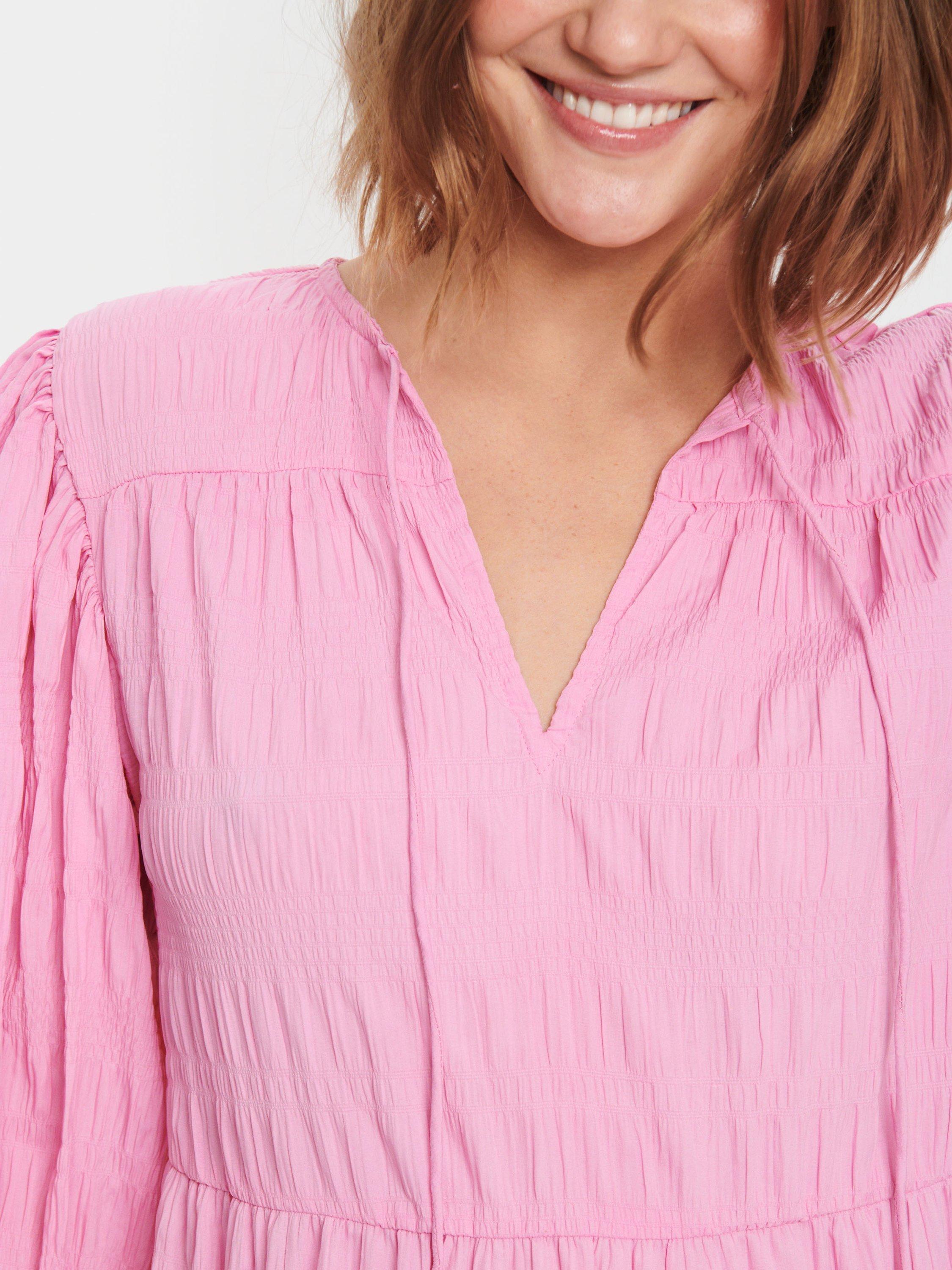Product image 5 of 7, which shows Saint Tropez Damaris Midi Tiered Dress, Bonbon, S