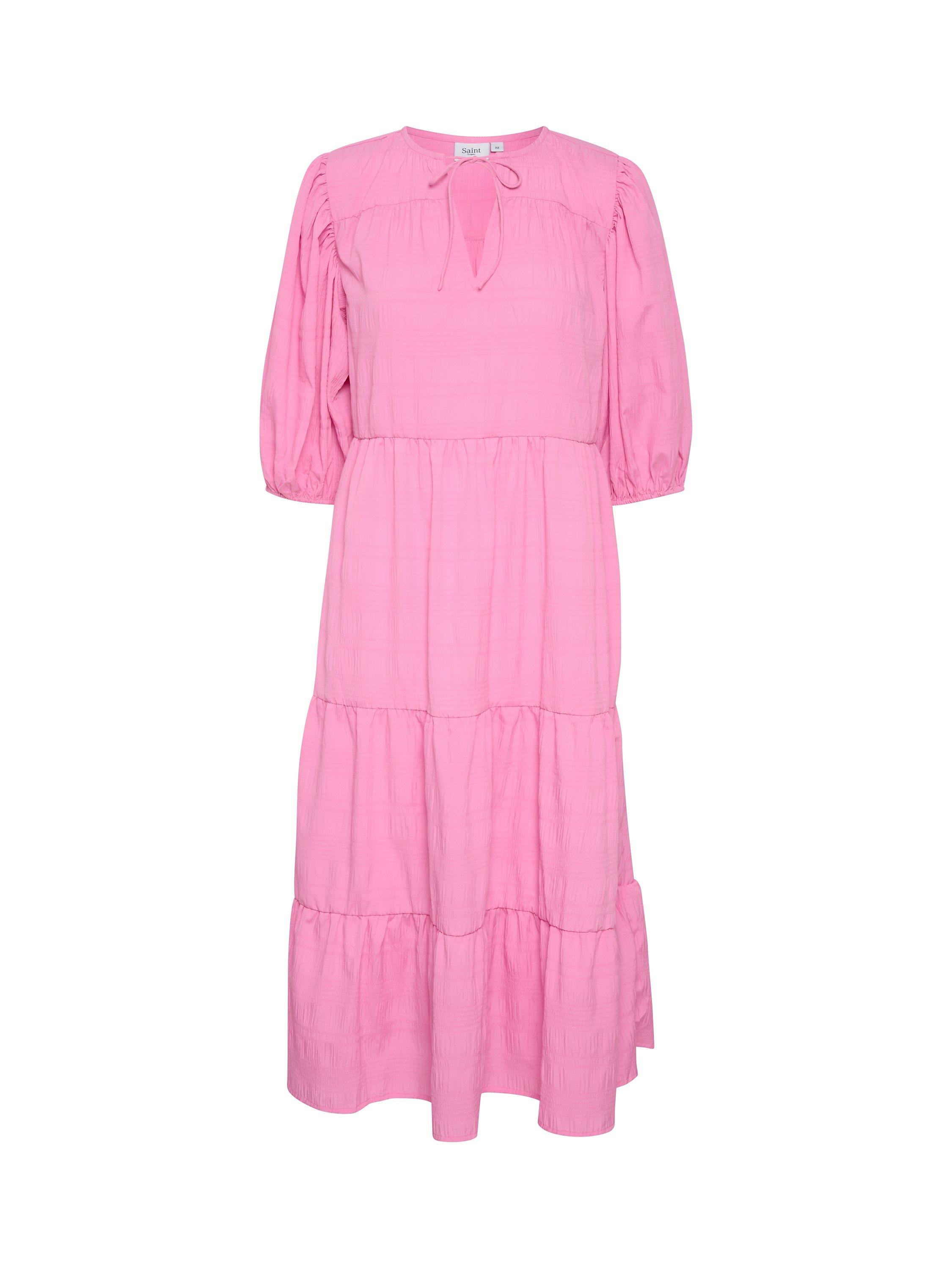 Product image 6 of 7, which shows Saint Tropez Damaris Midi Tiered Dress, Bonbon, S