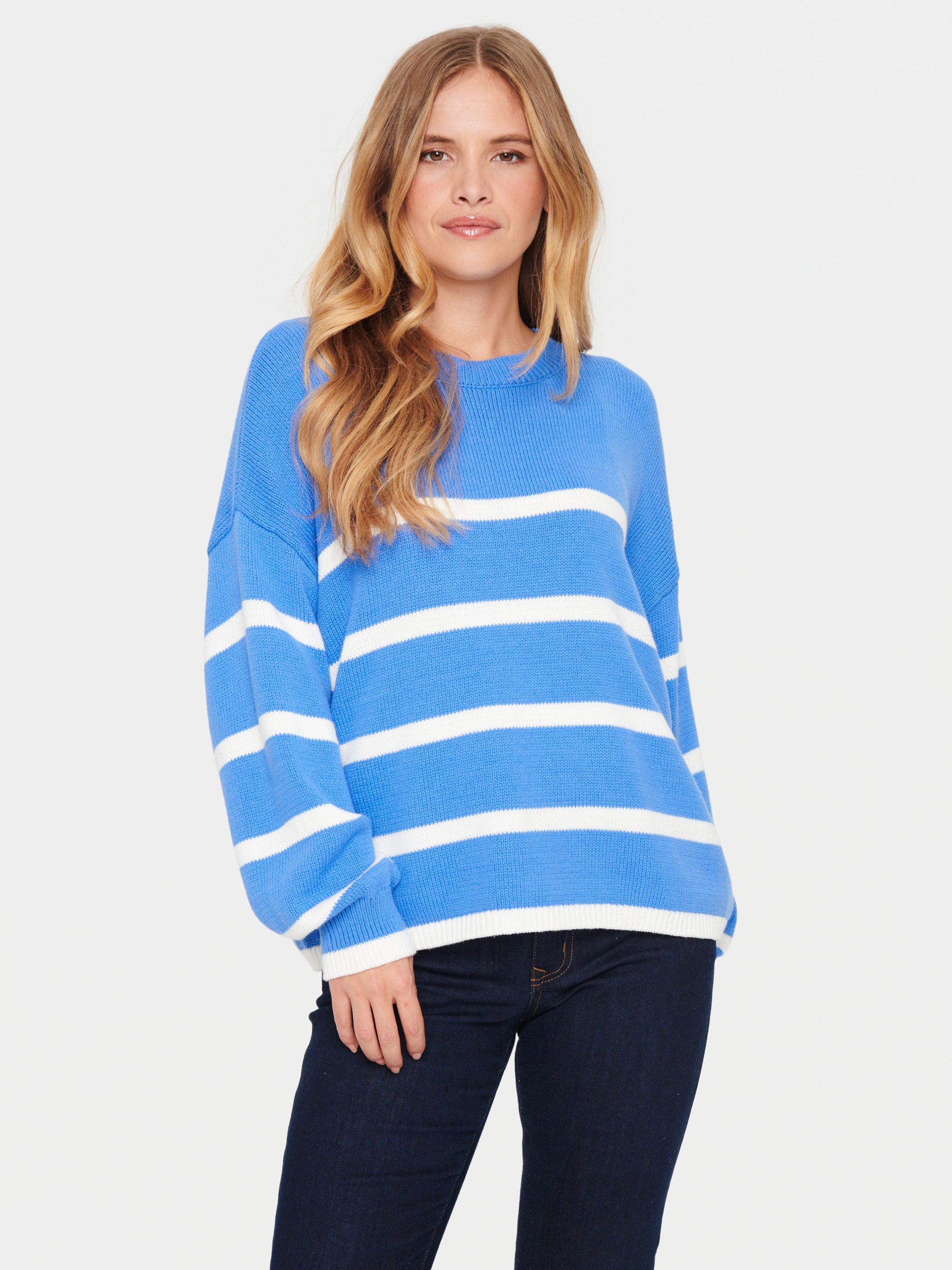 Saint Tropez Terna Relaxed Striped Jumper, Ultramarine