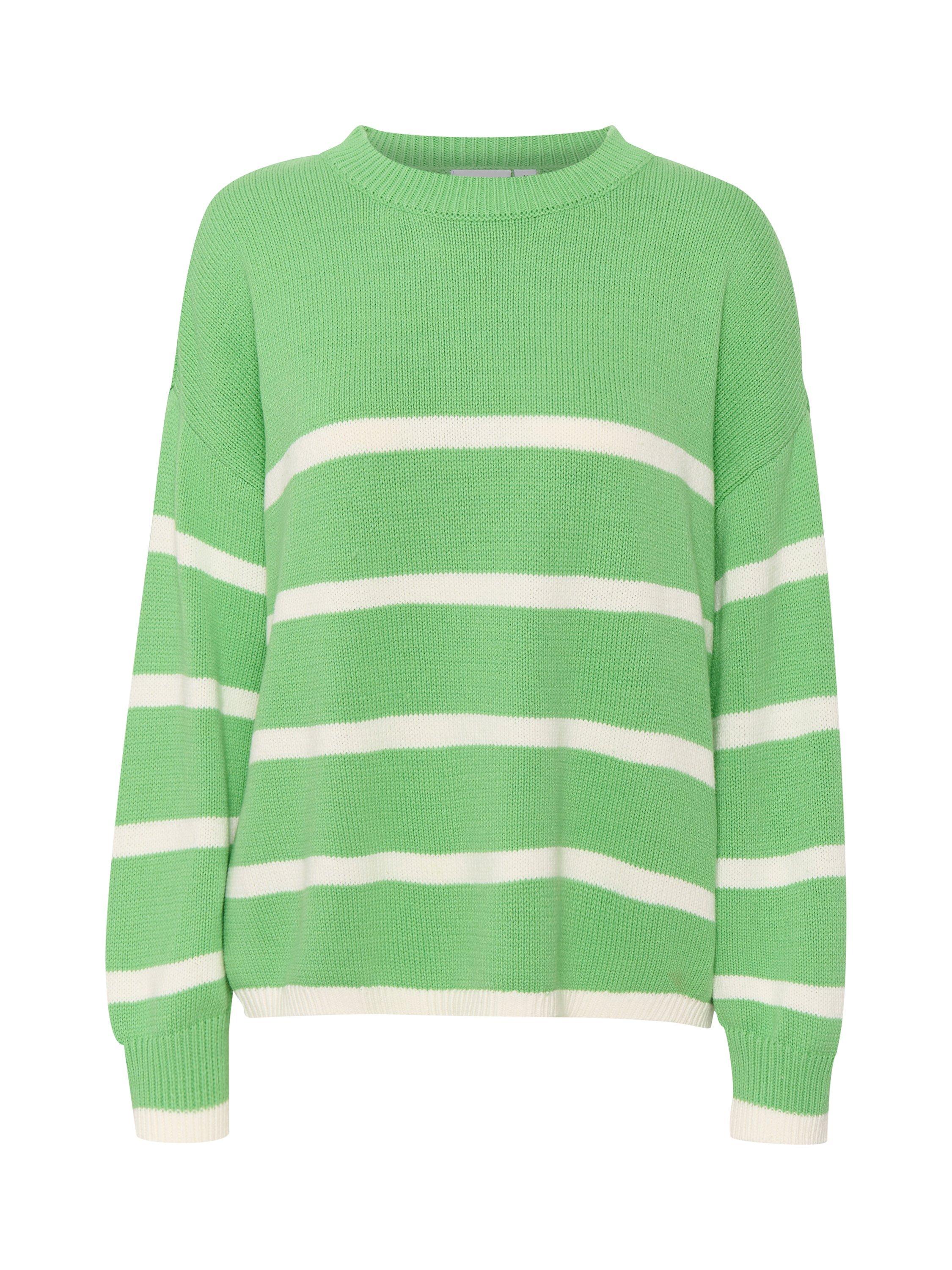 Saint Tropez Terna Relaxed Striped Jumper, Zephyr Green, XL