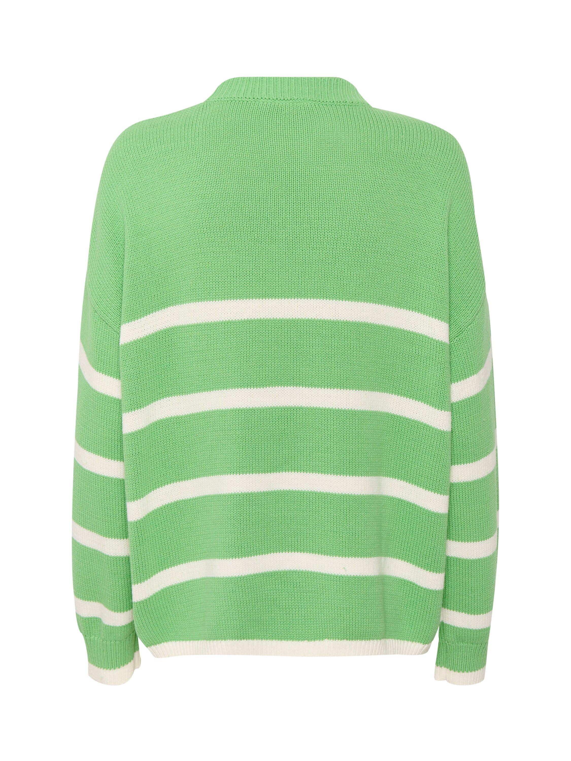 Saint Tropez Terna Relaxed Striped Jumper, Zephyr Green, XL