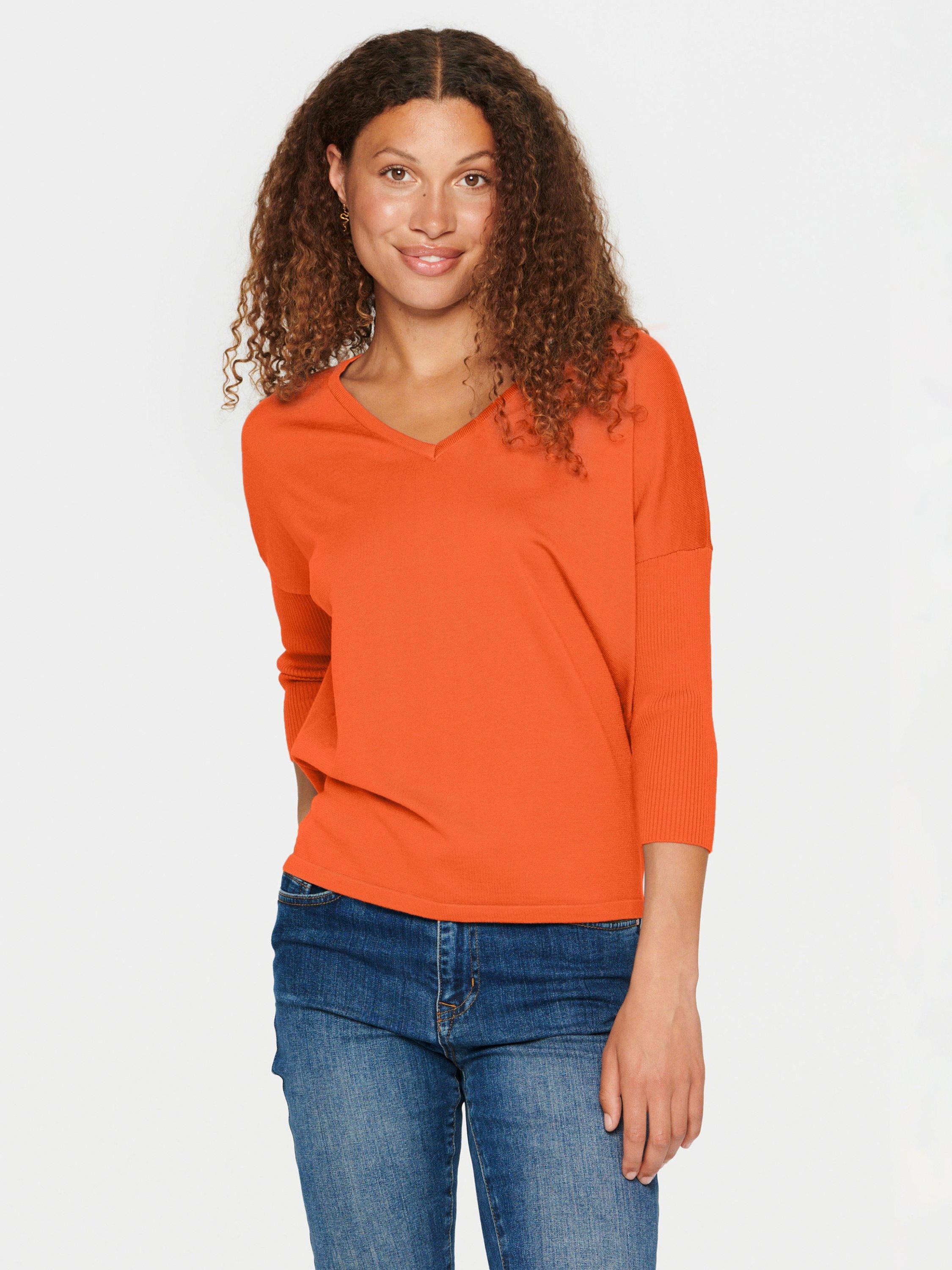 Saint Tropez Mila V-Neck Jumper, Tigerlily