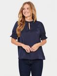 Saint Tropez Nunni Shirred Cuff Blouse