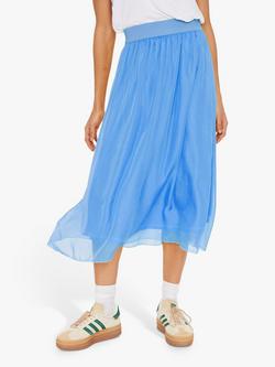 Saint Tropez Coral Midi Chiffon Skirt, Ultramarine