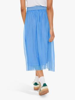 Saint Tropez Coral Midi Chiffon Skirt - view 2, Ultramarine