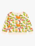 Petit Bateau Kids' Abstract Print Fleece Sweatshirt, Avalanche/Multi