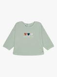 Petit Bateau Baby Heart Jumper, Herbier
