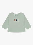 Petit Bateau Baby Heart Jumper, Herbier