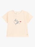 Petit Bateau Baby Short Sleeve Whale T-Shirt, Avalanche