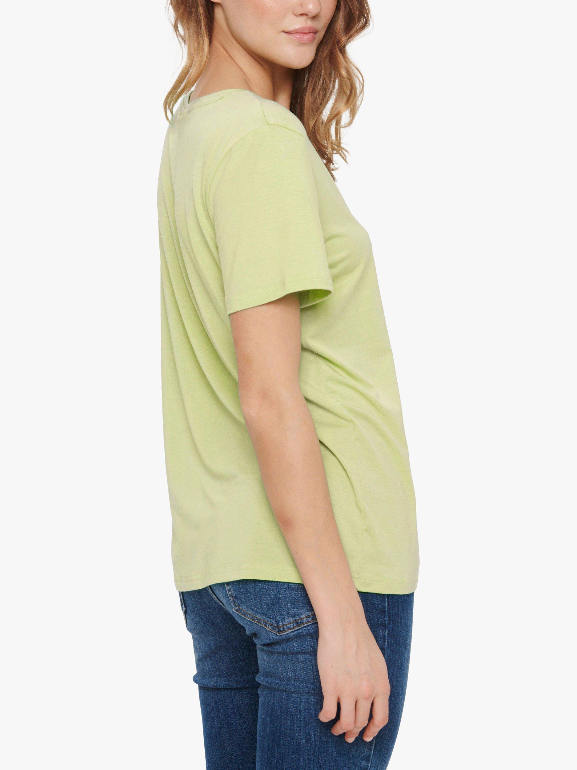 Saint Tropez Adelia V Neck T-Shirt, Seedling, XS