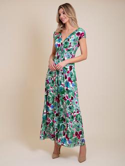 Alie Street Sophia Floral Maxi Dress, Multi - view 2, Multi