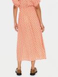 Saint Tropez Tessa Abstract Print Midi Skirt, Orange/Multi