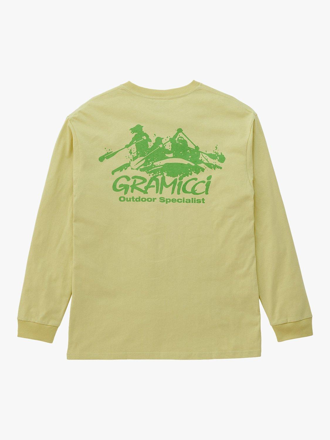 Gramicci Class 5 Logo Graphic Long Sleeve T-Shirt, Foggy Lemon