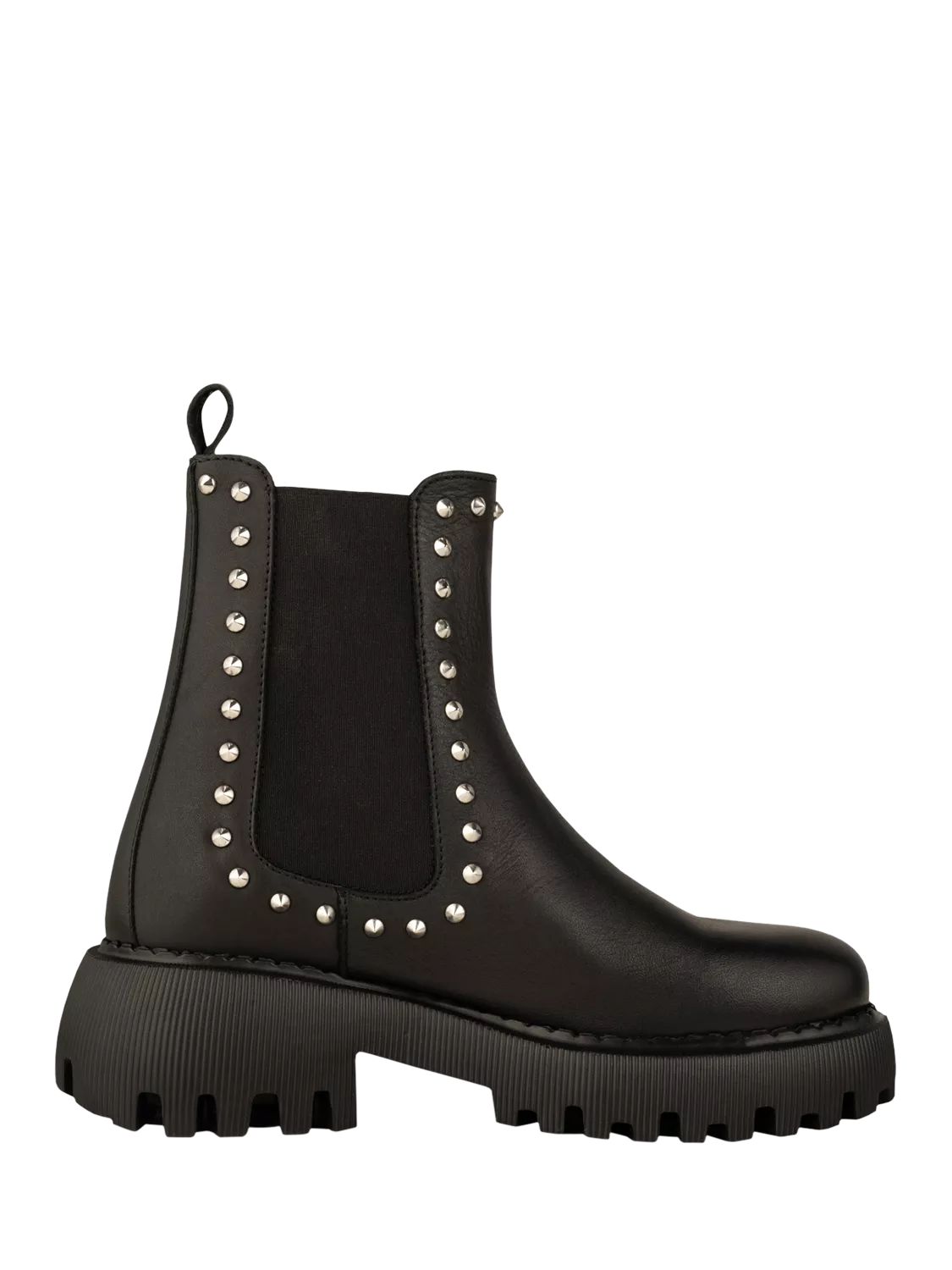 Studded leather chelsea boots clearance
