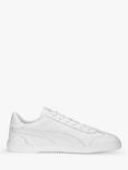 PUMA Club 5v5 Leather Lace Up Trainers, White