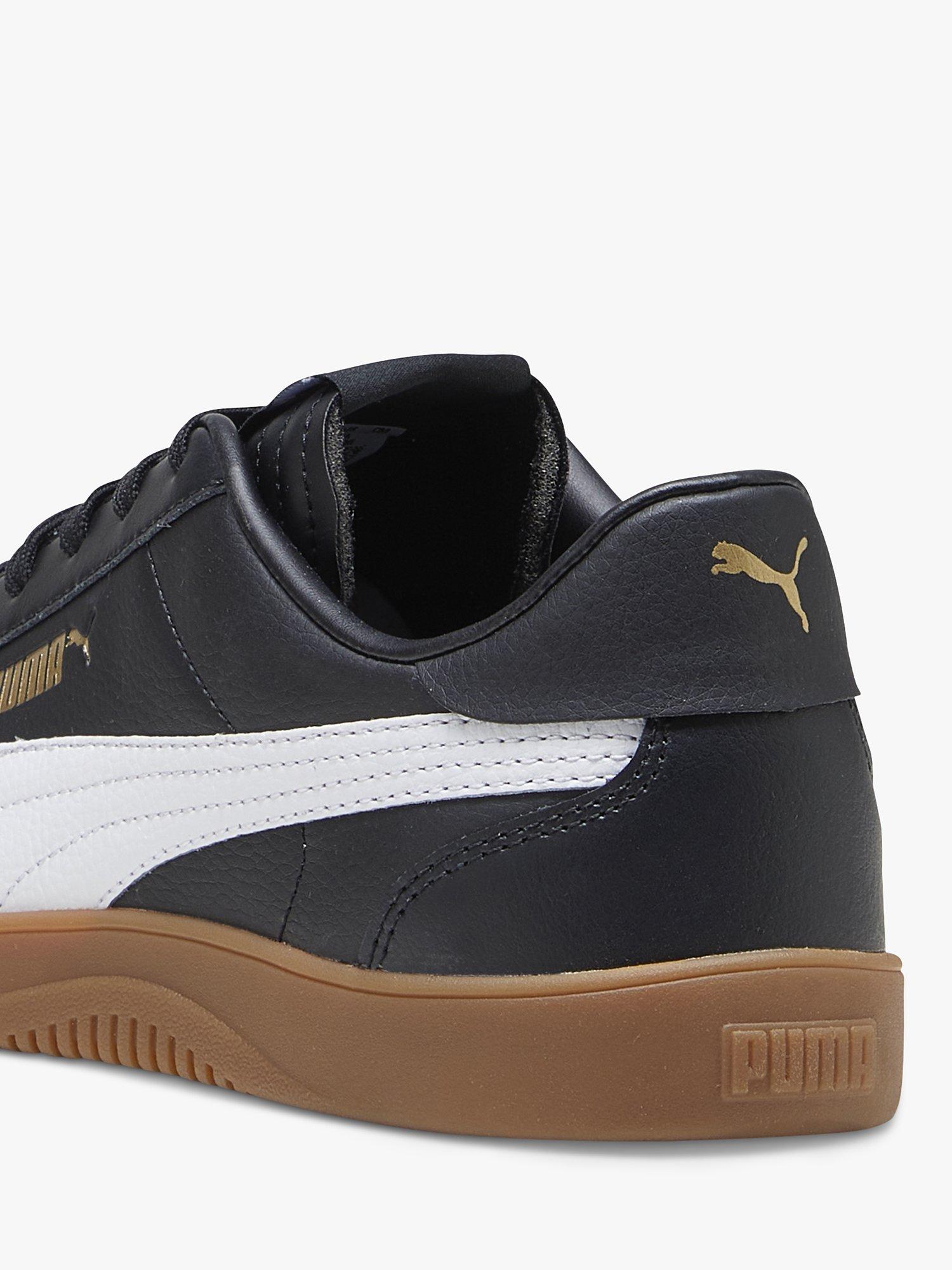 Black and brown puma trainers best sale