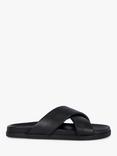 Dune London Isaacs Leather Cross Strap Sandals