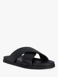 Dune London Isaacs Leather Cross Strap Sandals