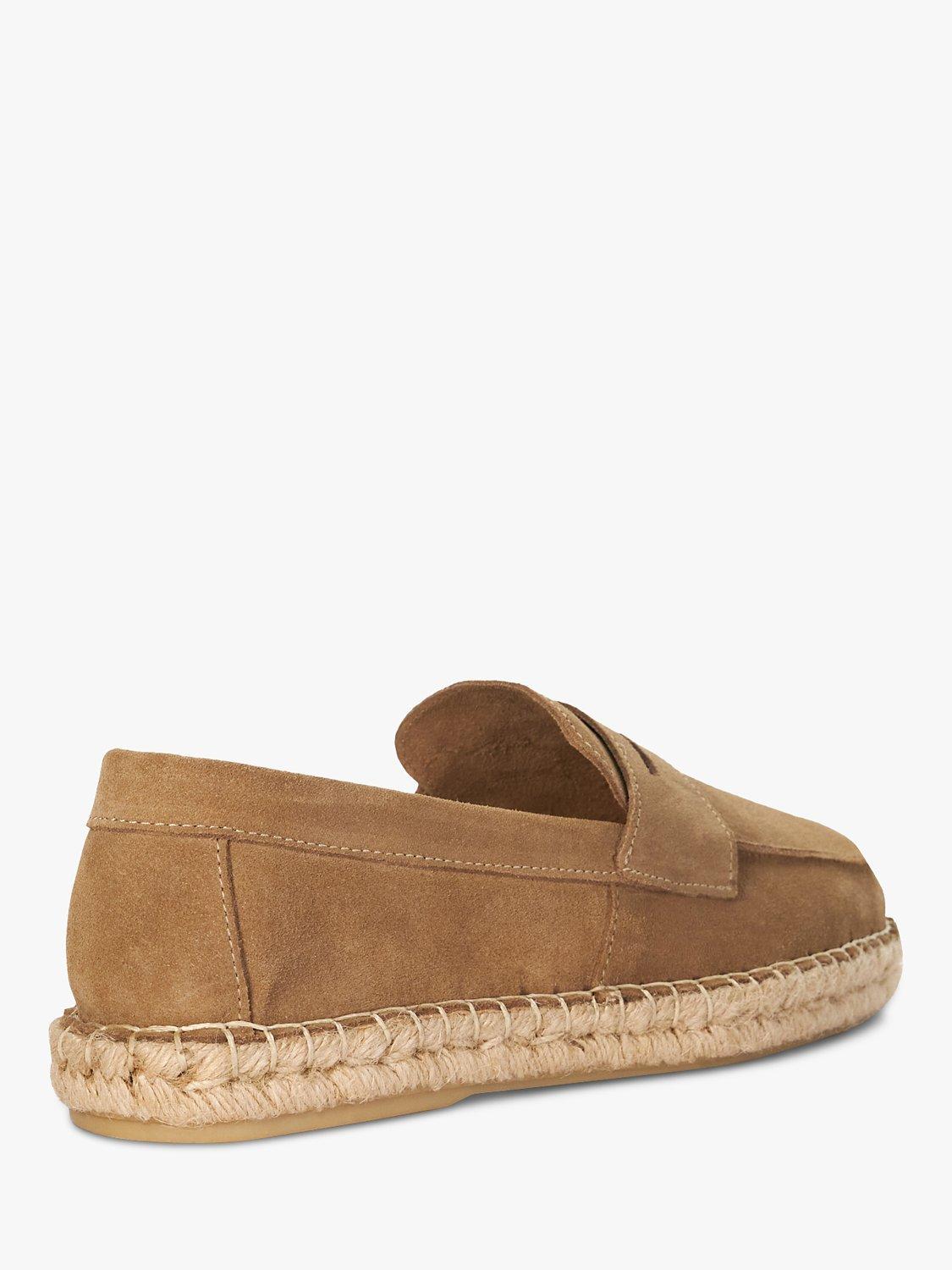 Product image 3 of 6, which shows Dune Barrios Suede Loafers, Taupe, 6