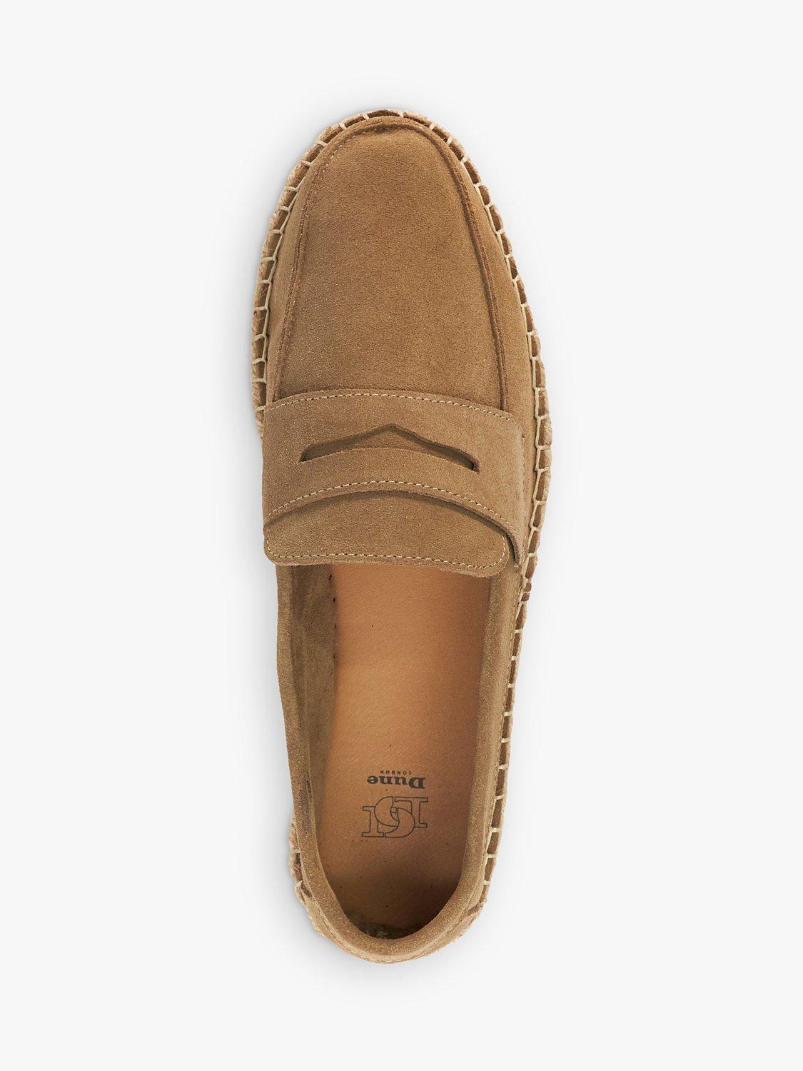 Product image 4 of 6, which shows Dune Barrios Suede Loafers, Taupe, 6