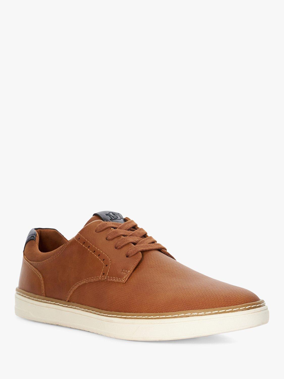 Product image 2 of 6, which shows Dune Trustees Brogue Detail Trainers, Tan, 9