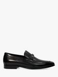 Dune Scilly Leather Loafers, Black