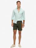 Superdry Sport Graphic 17" Swim Shorts, Army Khaki