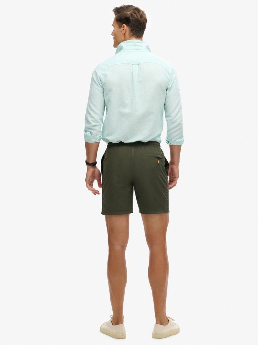 Product image 7 of 8, which shows Superdry Sport Graphic 17" Swim Shorts, Army Khaki, S