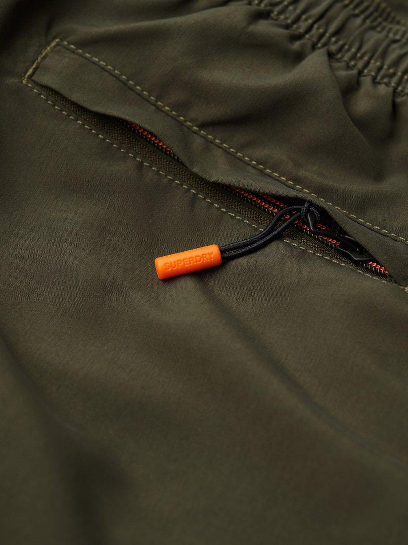 Product image 5 of 8, which shows Superdry Sport Graphic 17" Swim Shorts, Army Khaki, S