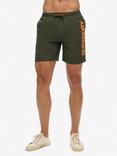 Superdry Sport Graphic 17" Swim Shorts, Army Khaki