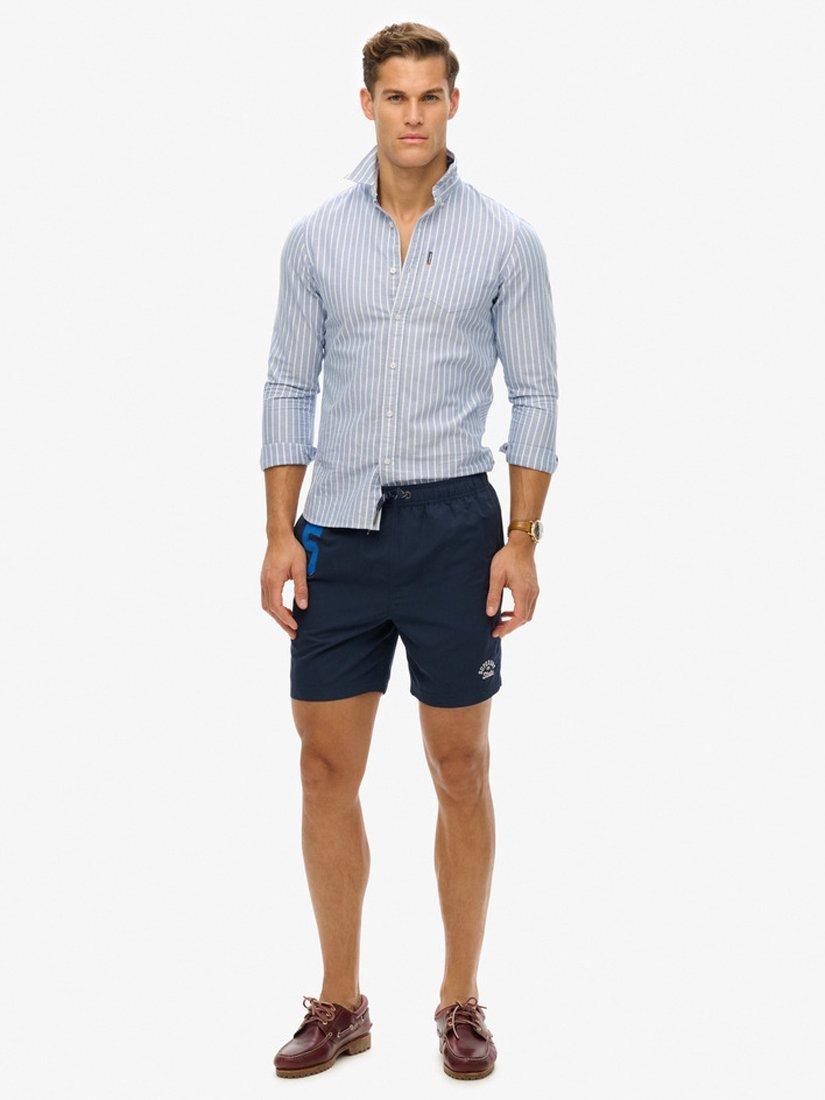 Superdry Vintage Polo 17" Swim Shorts, Richest Navy