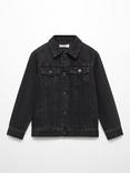 Mango Kids' John Denim Jacket, Open Grey