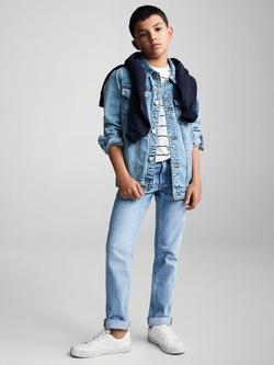 Mango Kids' John Denim Jacket - view 2, Blue