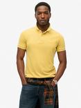 Superdry Classic Pique Polo Shirt, Pigment Yellow