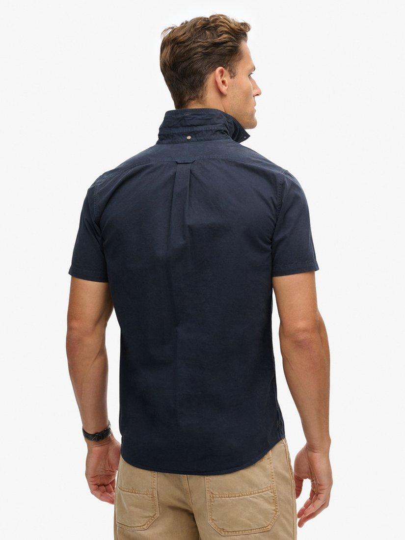 Product image 2 of 6, which shows Superdry Merchant Store Organic Cotton Shirt, Eclipse Navy, S