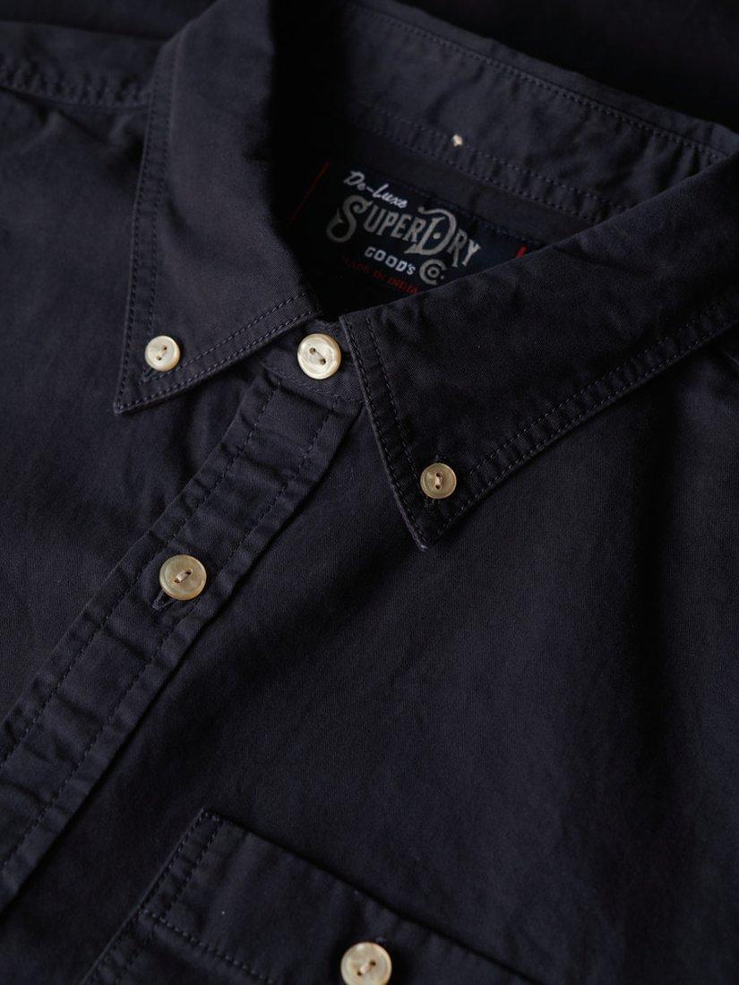 Product image 6 of 6, which shows Superdry Merchant Store Organic Cotton Shirt, Eclipse Navy, S