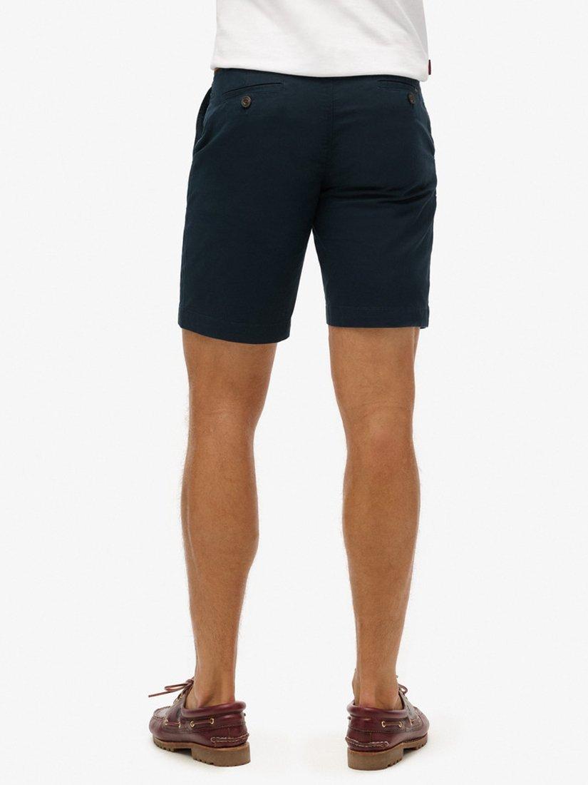 Superdry Slim Fit Stretch Chino Shorts, Eclipse Navy, 28R