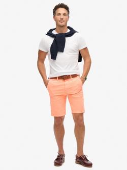Superdry Officer Chino Shorts, Peach