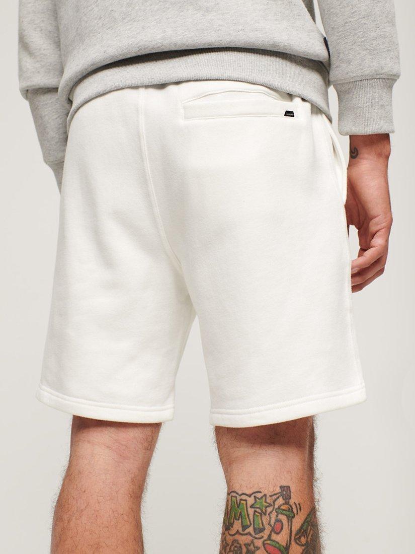 Superdry Sportswear Embossed Loose Shorts, New Chalk White, S