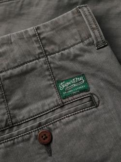 Superdry Officer Chino Shorts - view 2, Washed Grey