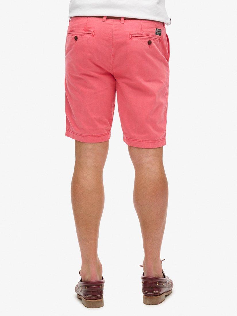 Product image 5 of 6, which shows Superdry Officer Chino Shorts, Coral, 28R