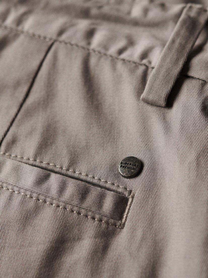 Product image 3 of 7, which shows Superdry Slim Fit Stretch Chino Shorts, Dove Grey, 28R