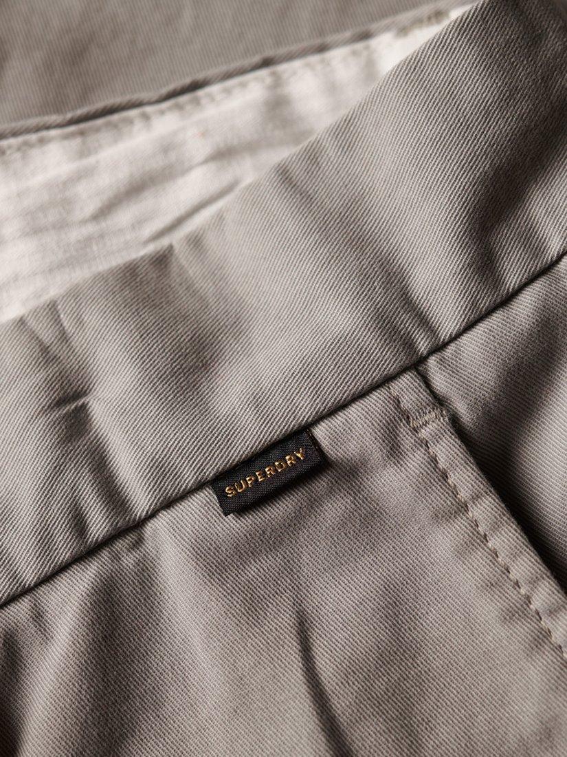 Product image 6 of 7, which shows Superdry Slim Fit Stretch Chino Shorts, Dove Grey, 28R