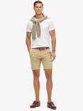 Superdry Slim Fit Stretch Chino Shorts, Shaker Beige