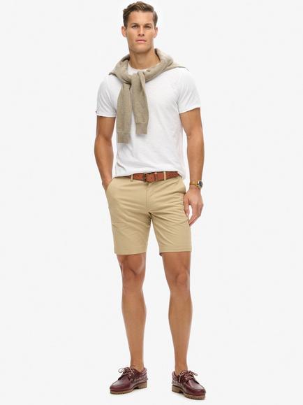 Superdry Slim Fit Stretch Chino Shorts, Shaker Beige